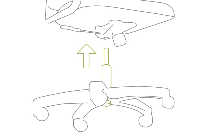 Comment démonter un vérin de chaise de bureau