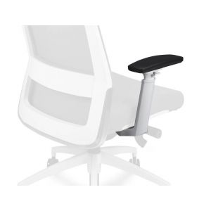 Paire d'accoudoirs 3D ergonomiques blancs pour CRE-A