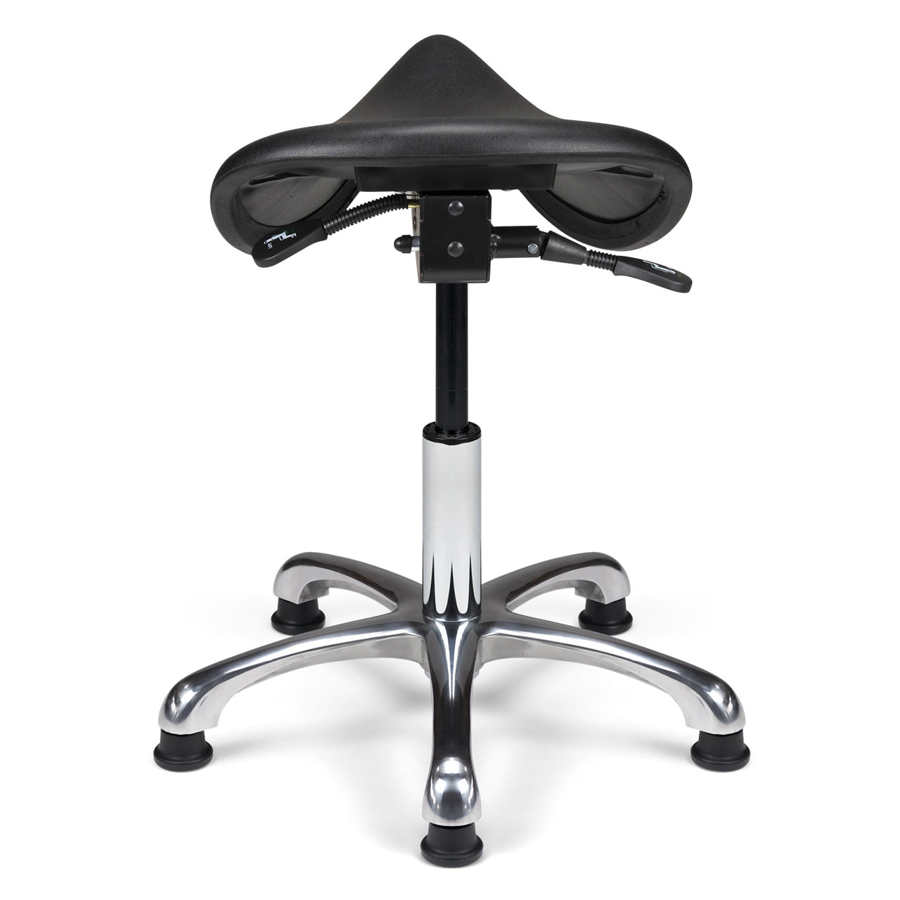 Tabouret ergonomique, selle de cheval à roulettes réglable en