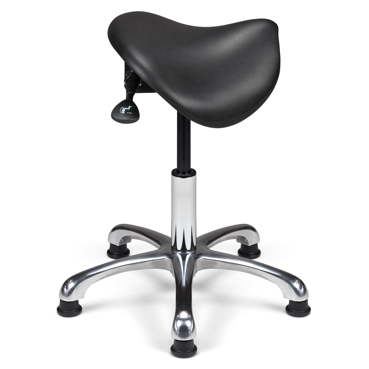 Tabouret ergonomique, selle de cheval à roulettes réglable en