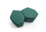 Pouf d'accueil bas design personnalisable BAZALTO-BA 12