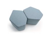 Pouf d'accueil bas design personnalisable BAZALTO-BA 14