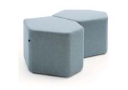 Pouf d'accueil bas design personnalisable BAZALTO-BA 11