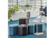 Pouf d'accueil bas design personnalisable BAZALTO-BA 13