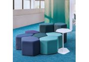 Pouf d'accueil bas design personnalisable BAZALTO-BA 16