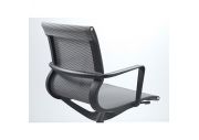 Fauteuil bas dossier Luma noir 8