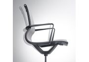 Fauteuil bas dossier Luma noir 7