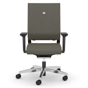 Fauteuil de bureau ergonomique JAMES - accoudoirs réglables - appuie-tête  réglable - noir et gris Pas Cher