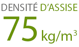 Densité d'assise 75 kg/m3