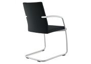 Fauteuil haut dossier piètement luge Zoom 4