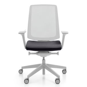 Chaise ergonomique blanche résille LightUp