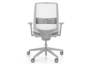 Chaise ergonomique blanche résille LightUp 5