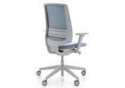 Chaise ergonomique blanche tapissé LightUp 8