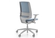 Chaise ergonomique blanche tapissé LightUp 8