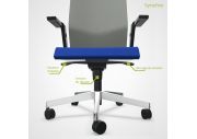 Fauteuil Tela dossier en résille 22