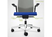 Fauteuil Tela dossier en résille 23