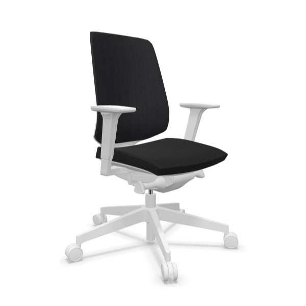 Chaise ergonomique blanche Lando - OfficePro - Prosiege