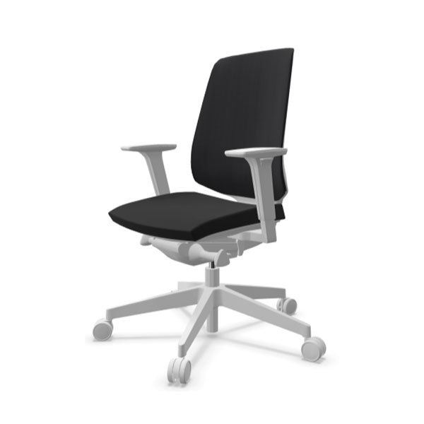 Chaise ergonomique blanche résille LightUp - Profim - Prosiege