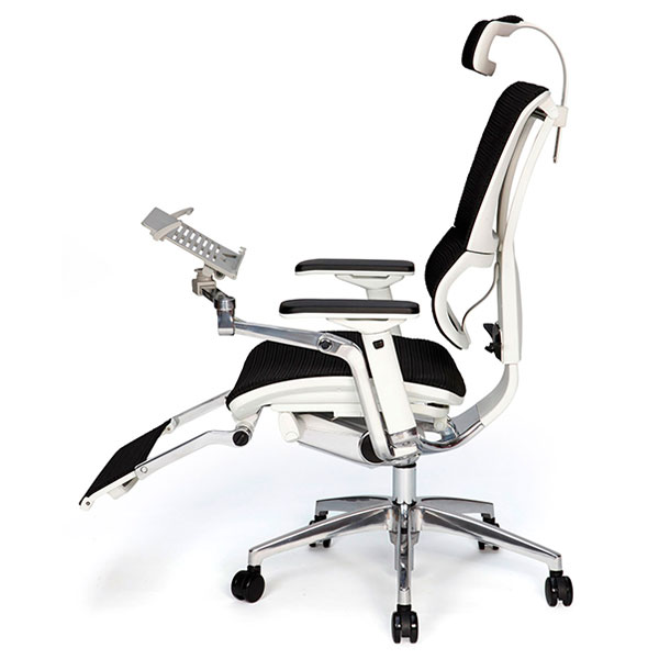 Chaise de Bureau Ergonomique Fauteuil Gaming Dossier Réglable avec  Repose-Pieds