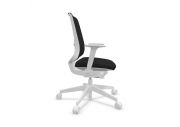 Chaise ergonomique blanche résille LightUp 9