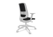 Chaise ergonomique blanche résille LightUp 10