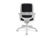 Chaise ergonomique blanche résille LightUp 11