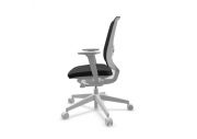 Chaise ergonomique blanche résille LightUp 13