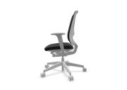 Chaise ergonomique blanche tapissé LightUp 18