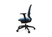 Chaise ergonomique noire tapissée LightUp 26