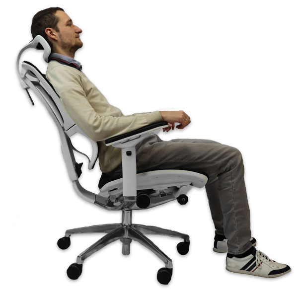 Chaise Fauteuil Siège de Bureau Ergonomique Réglage Flexible Confortable