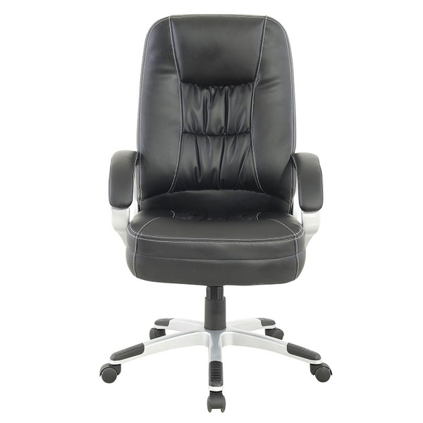 Fauteuil de bureau en cuir. Strong Auguste - Manufacture Navailles