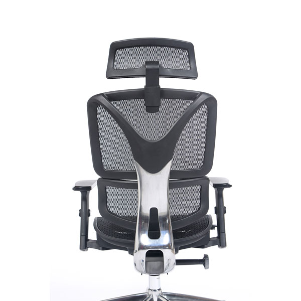 Chaise ergonomique noire avec têtière Polar - OfficePro - Prosiege