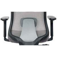 Chaise ergonomique noire avec têtière Lando — vue 29