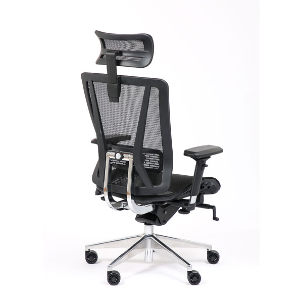 Fauteuil de bureau ergonomique VASEAT - accoudoirs réglables - appui-tête  intégré - bleu