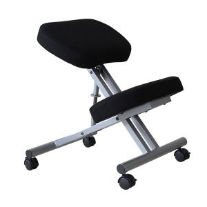 Chaise ergonomique noire avec têtière Polar - OfficePro - Prosiege