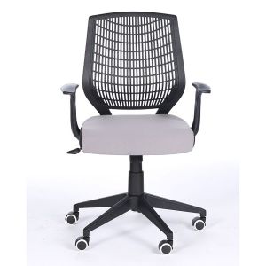 Chaise de bureau noire dossier polypropylène Newton
