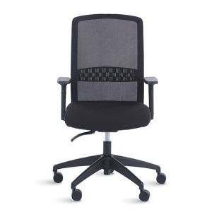 Fauteuil synchrone en maille Scott noir
