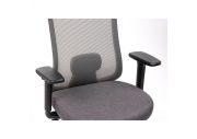 Chaise ergonomique noire avec têtière Lando 8