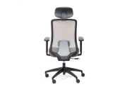 Chaise ergonomique noire avec têtière Lando 9