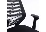 Chaise de bureau noire dossier polypropylène Newton 6