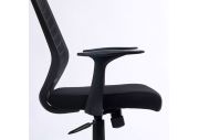 Chaise de bureau noire dossier polypropylène Newton 7
