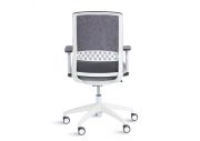 Fauteuil synchrone en maille Scott blanc 4