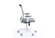 Fauteuil synchrone en maille Scott blanc 3