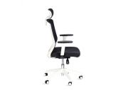 Fauteuil ergonomique blanc avec têtière Scott 2