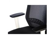 Fauteuil ergonomique blanc avec têtière Scott 10