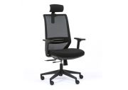 Fauteuil de bureau accoudoirs 1D avec têtière Tecsy 16