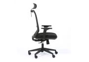 Fauteuil de bureau accoudoirs 1D avec têtière Tecsy 17
