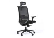 Fauteuil de bureau accoudoirs 1D avec têtière Tecsy 18