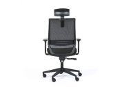 Fauteuil de bureau accoudoirs 1D avec têtière Tecsy 19