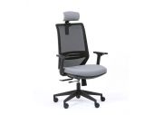 Fauteuil de bureau accoudoirs 1D avec têtière Tecsy 3